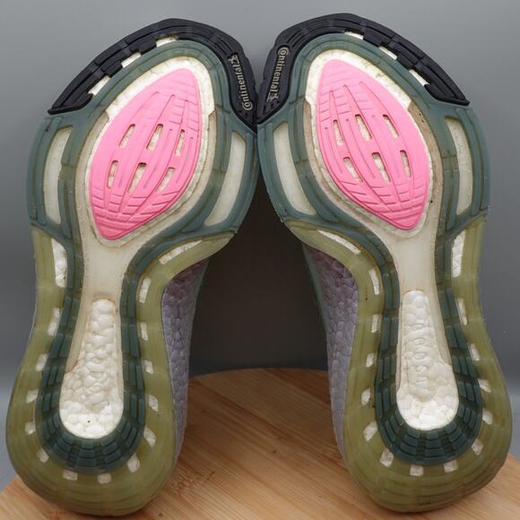 Adidas Shoe Womens 7.5 Ultraboost 21 Primeblue Sage Green Running FY0408 Flaw - Picture 7 of 10